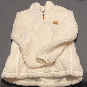 Shelly Cove Cream/White Sherpa Pullover - size M